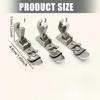 Set of 3 Hemming Guide Presser Feet No Iron Margin Finishing Attachment Strong Metal Sewing Machine Part