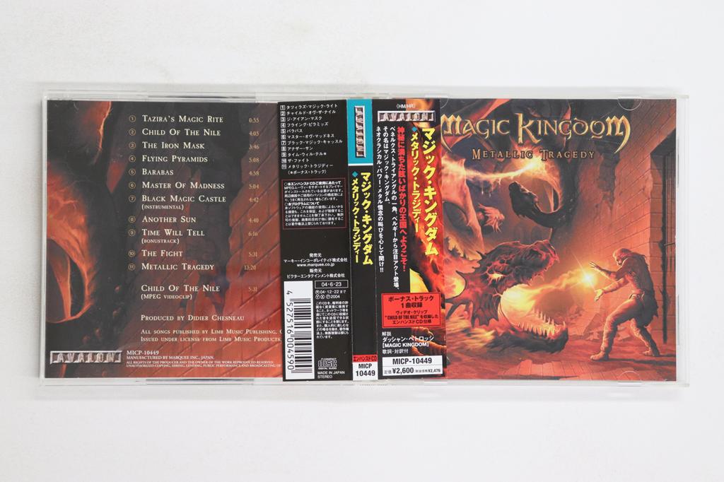 CD MAGIC KINGDOM - Metallic Tragedy MICP10449 AVALON 2004 Japan Obi Metal Used