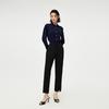 HLA Casual Pants Women's Black Y3 Moderate Flared Pants HKCAW2J301A