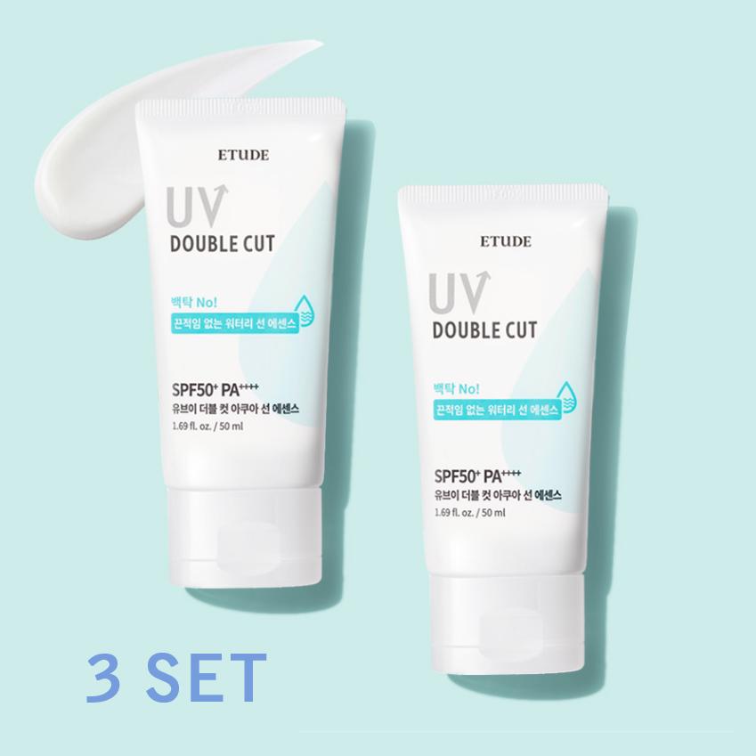 

Этюд Хаус УФ(ультрафиолетовый) Double Cut Aqua Sun Essence Duo Set SPF50+ PA++++, 50 мл (3 варианта) 3PCS