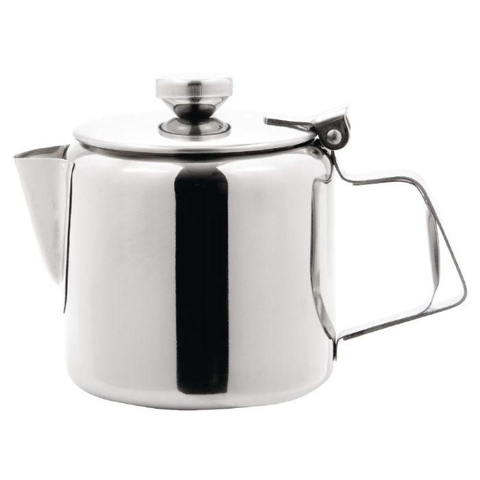 Théière - OLYMPIA - Concorde - Acier inoxydable poli - 410 ml - Poignée résistante à la chaleur