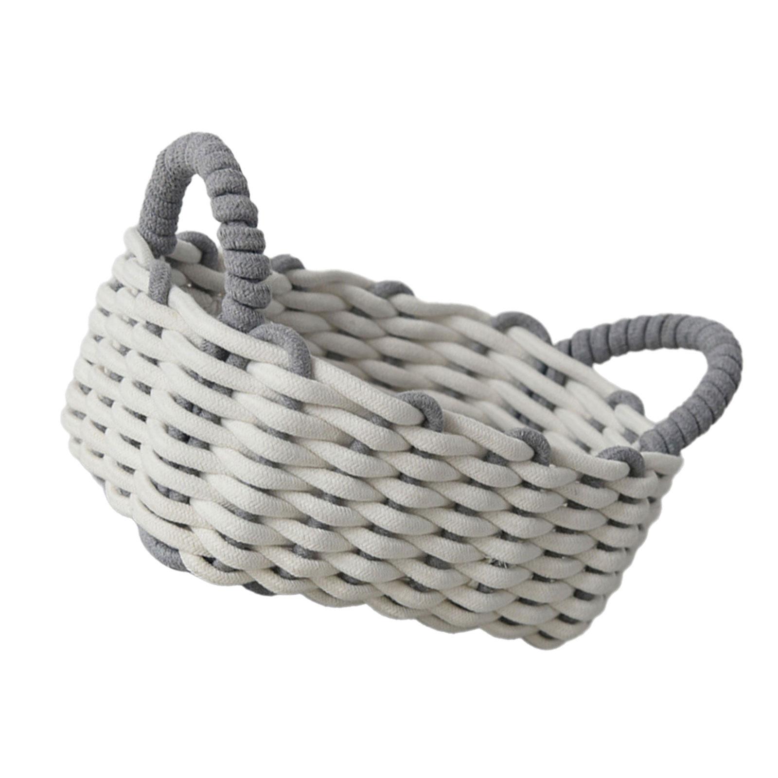

Versatile Handmade Cotton Rope Storage Baskets for Decoration and Storage Versatile Use Organizers Home Accessory S