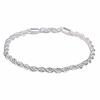 Temperament Silber Hand verziert mit europäischen und amerikanischen Flash Twist Seil Armbänder Männer und Frauen Paar Twist Seil Armbänder