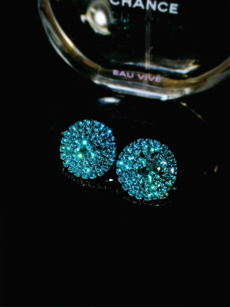 DINGKA Geometryczne Kolczyki Koła z Cyrkoniami dla Kobiet