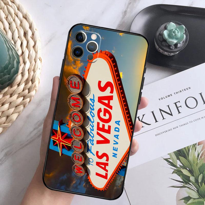 LAS VEGAS POKER CARDS Phone Case For iPhone 16 Pro 11 12 13 14 15 Pro Max Mini XS X XR 7 8 16 Plus Cover Coque