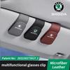Neue Universelle Auto Sonnenblende Brillenbox Clip Kartenhalter Ticket Für Skoda Modelle (Octavia MK2 3 Octavia 2 3 A7 Fabia Kodiaq Rapid