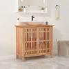 VidaXL Bathroom Cabinet 66x29x61.5 Cm Solid Walnut Wood 350355