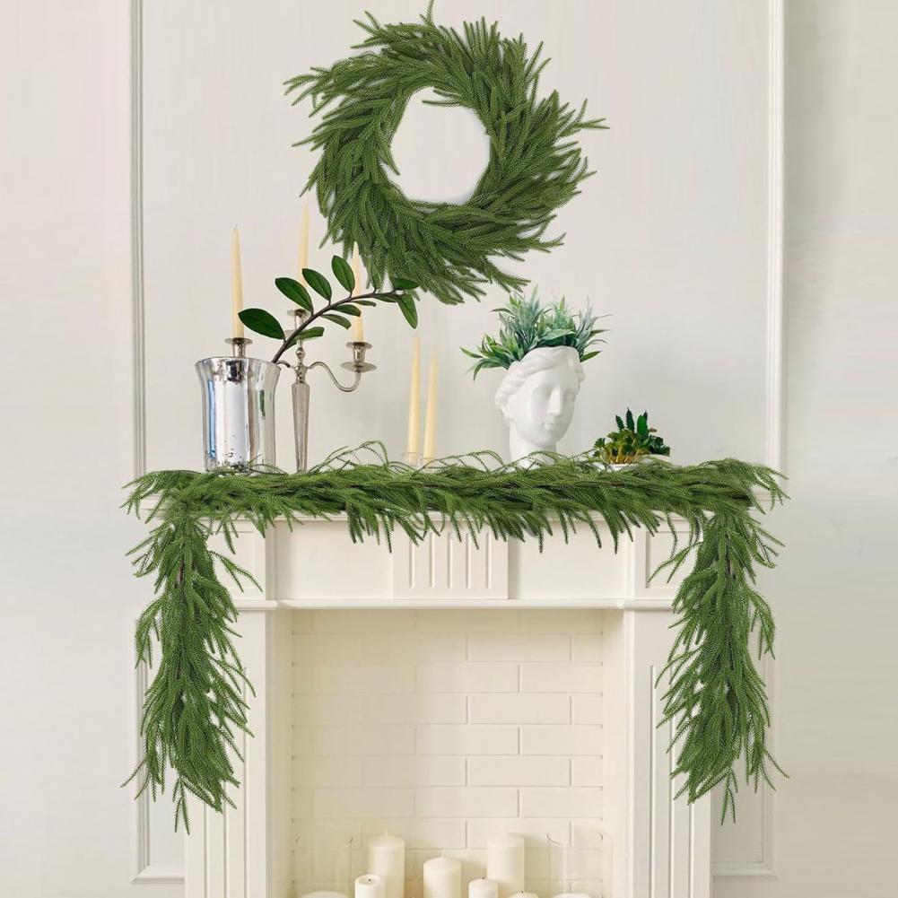 Adjustable Christmas Garland for Diy Crafts Artificial Pine Branches for Holiday Decorations Realistic Christmas for Indoor