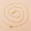 5pcs Adjustable Needle Clasp Beading Necklace Flat O Chain Fashionable Women's Jewelry Making Craft Accessory