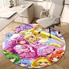 1pc Pretty Cure1 Design Printed Area Round Carpet for Bedroom Living Room Home Decor Rugs Mat Non Slip Mat Rug for Bedside