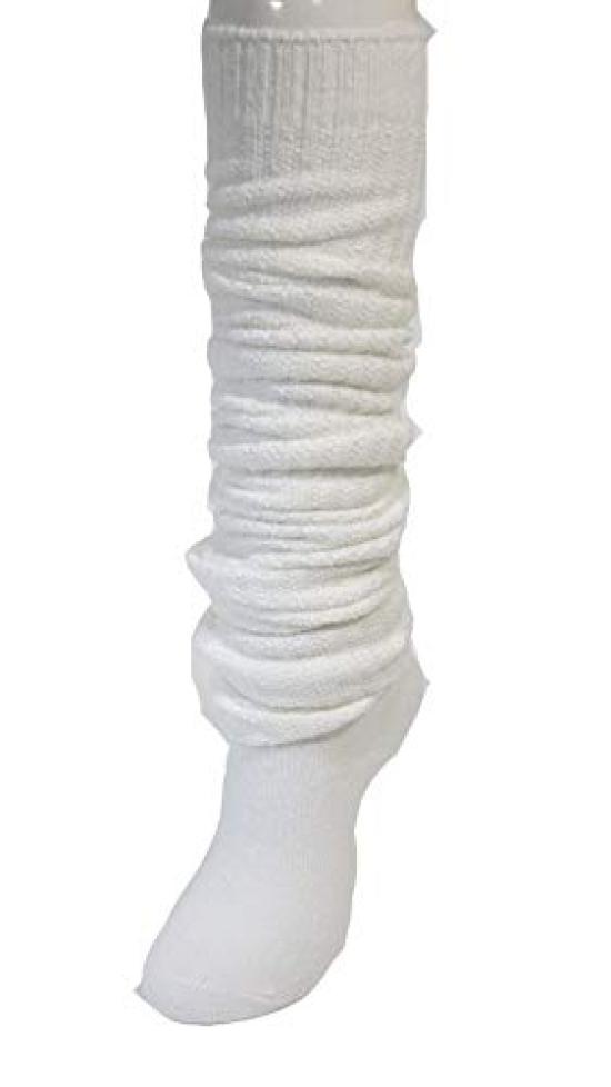 Loose 100cm Plain School Cosplay Socks Socks, Long, White, Socks,