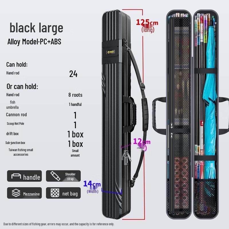 HANDUNYOU Hard Shell Fishing Rod Storage Bag