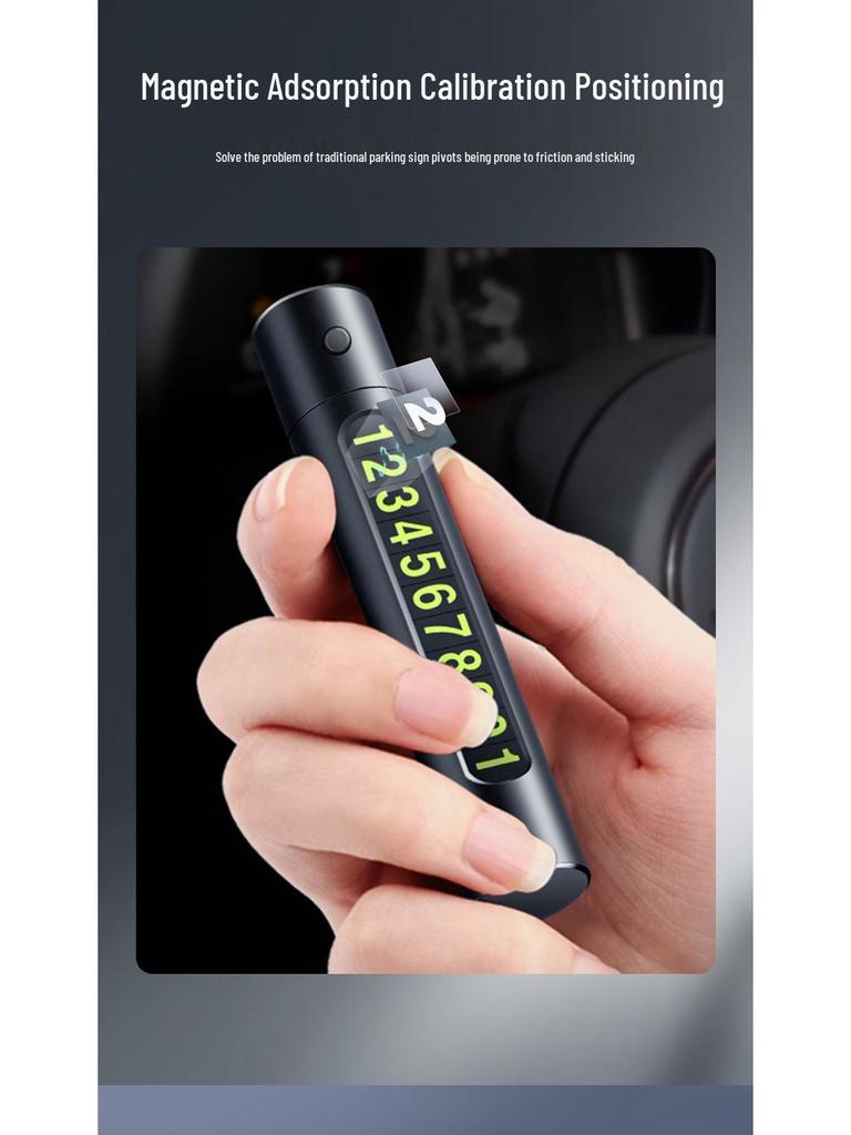 Multi-Function Car Safety Hammer & Emergency Glass Breaker with Parking Number Plate