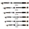 SOUGAYILANG Fishing Rod EVA Handle Telescopic Carbon Rod Body Durable and Portable Fishing Pole
