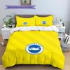 Set Copripiumino Trapuntato con Fantasia Brighton & Hove Albion Decorazione per la Casa Regalo (1 * copripiumino + 2 * federe senza imbottitura)