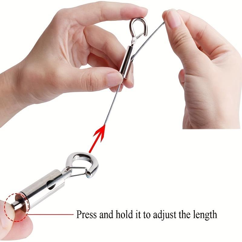 1pc Adjustable 2M 3M 4M 5M Stainless Steel Sling Wire Rope Lights Hanging Kit for Picture Frame Lamp Artwork Fixture Home Decor