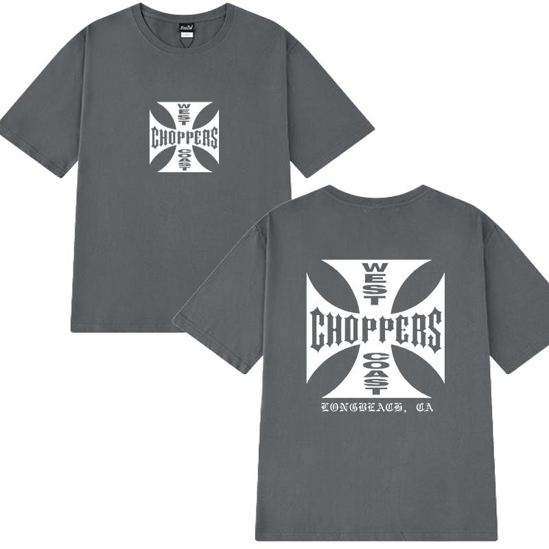New In Summer Fashion Y2k T Shirts Men Women West Coast Choppers Print Short Sleeve T-shirt Unisex Casual 100% Cotton Clothing