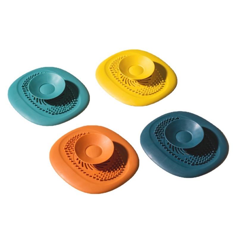 2 Pcs Bathroom Sink Floor Drain Cover, Odor-proof Cover, Bathroom Drainage Opening Blockage-proof Pool Filter Net