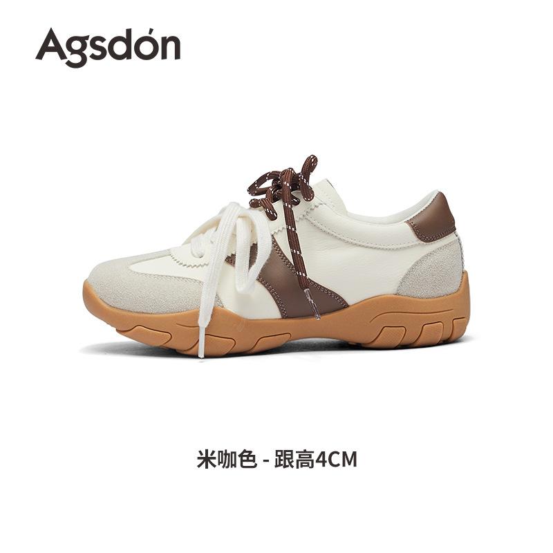 Augustine ballet training shoes women's 2025 new autumn and winter platform Forrest Gump casual sports shoes lightweight white shoes
