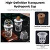 Plastic Material Hydroponic Seed Planter Pots Reusable Durable Seedling Baskets Transparent Plastic Cups Windowsill Gardening