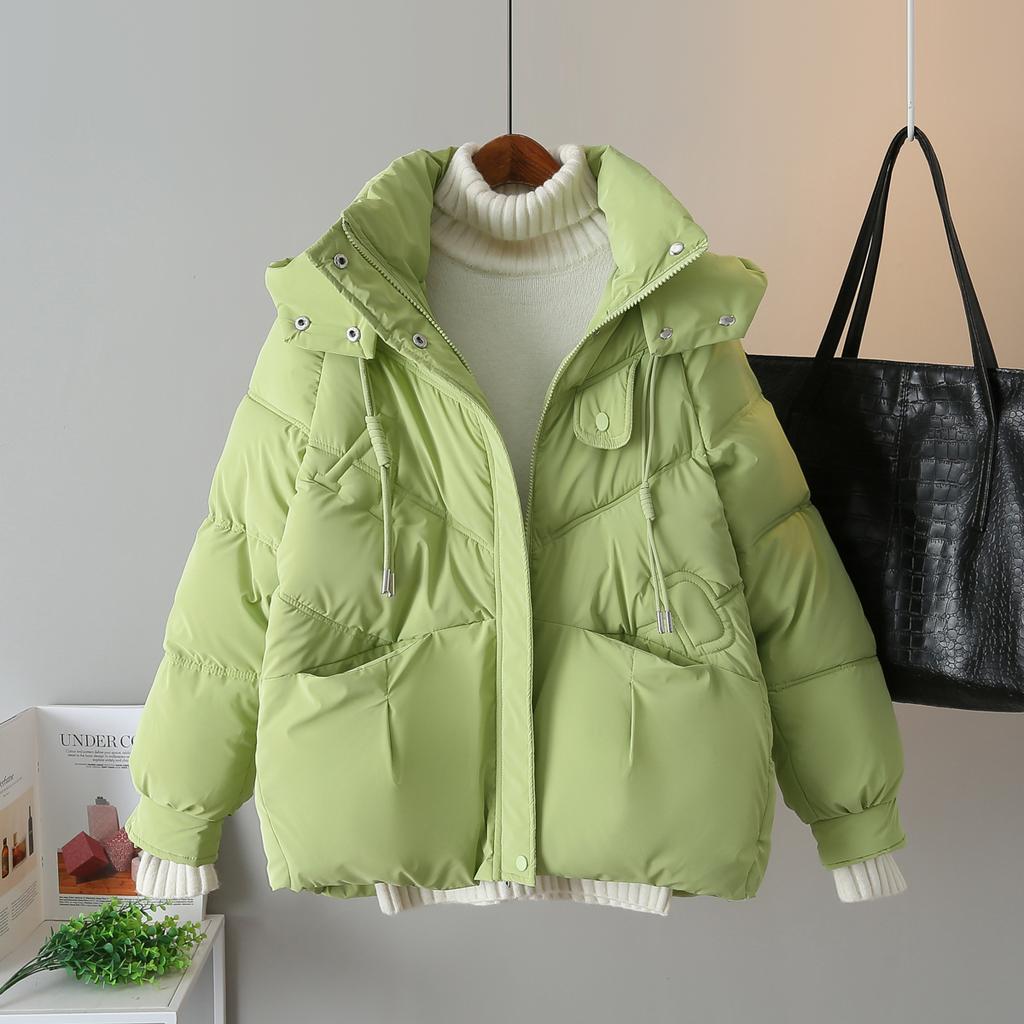 Women's Short Down Cotton Jacket Korean Loose Slim Thicked Warm Cotton-padded Outerwear 2026 New Versatile Hooded Jackets
