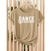 Fun Gesture Script for Dance Teachers Fashionable printed retro-style short sleeves Versatile for daily commuting and casual wear in spring and