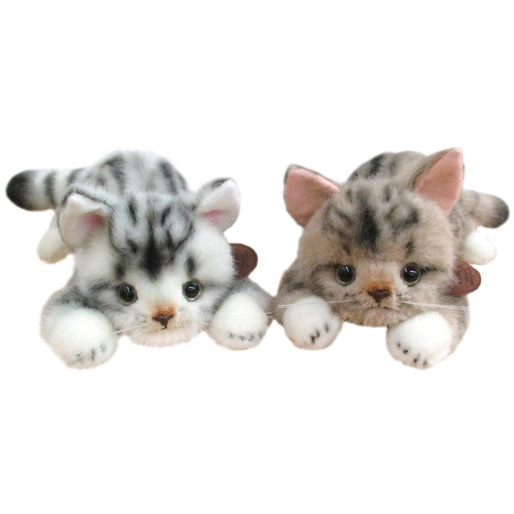 Sanei Original Plush Toy Begging Cat American Shorthair Brown W13×D23×H10.5cm I-6863