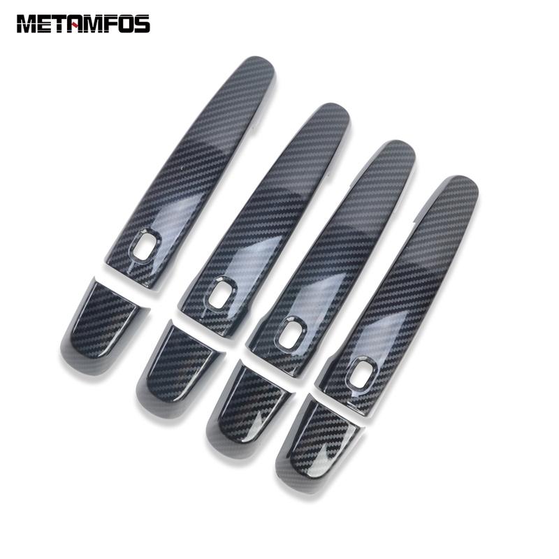 Side Door Handle Bowl Cover Trim For Chevrolet Blazer Carbon Fiber Protector Exterior Car Accessories