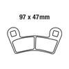 Front Rear Brake Pads For Polaris Razor RZR 800, RZR 800 S & RZR 570  08-14