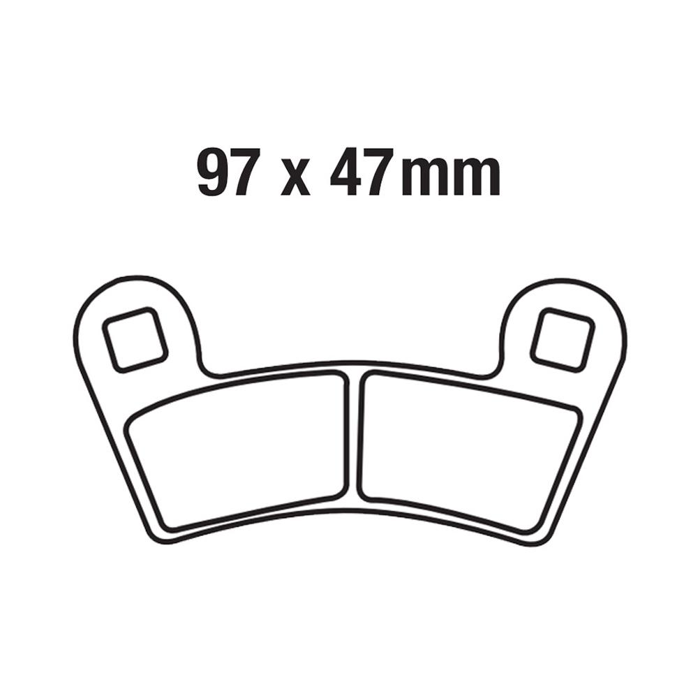 Front Rear Brake Pads For Polaris Razor RZR 800, RZR 800 S & RZR 570  08-14