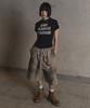 Garter Gallery Hidden Pocket Dirty Bermuda Sweat Shorts_Beige