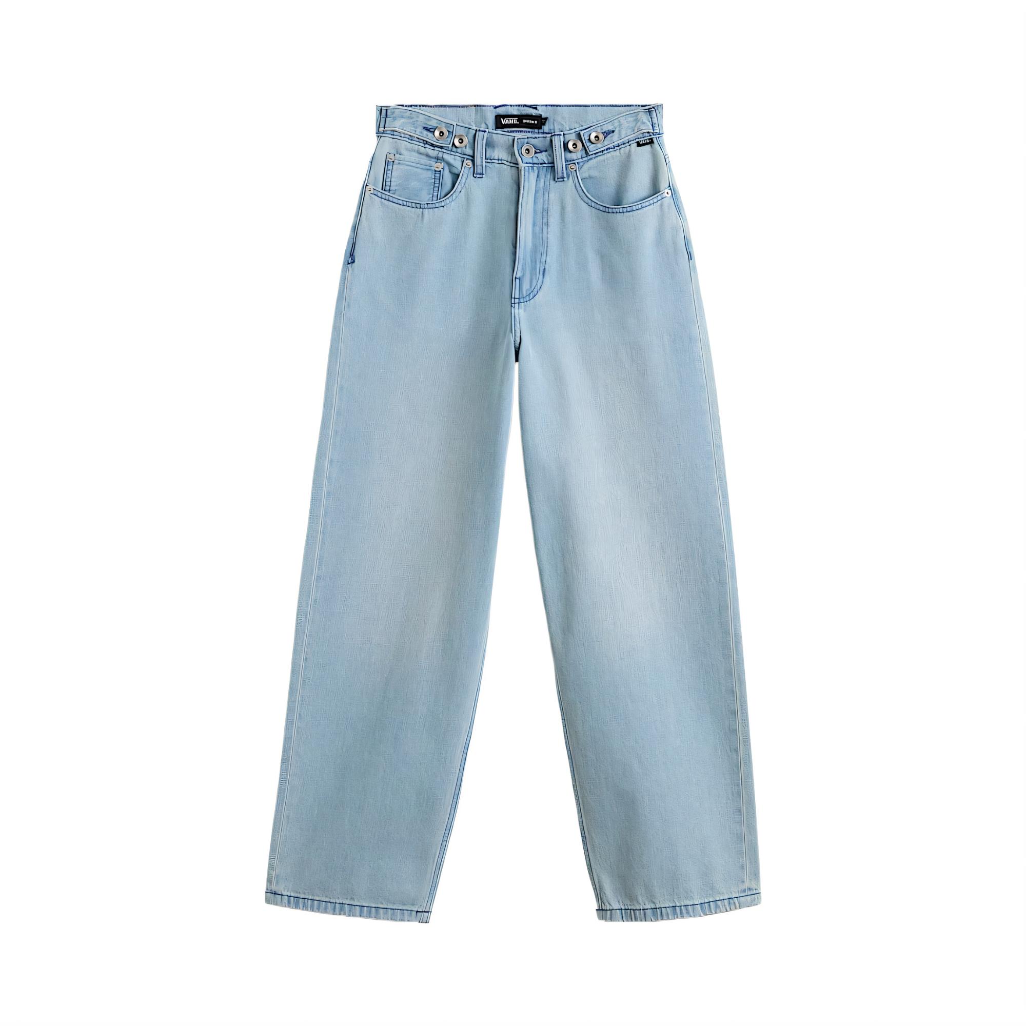 Vans Check Baggy Denim Pants Women bottoms VN000R4STTJ 23