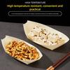 50PCS Boat-shape Tray Sushi Plate Japanese Dish Salad Dessert Bowl  Party Supplies