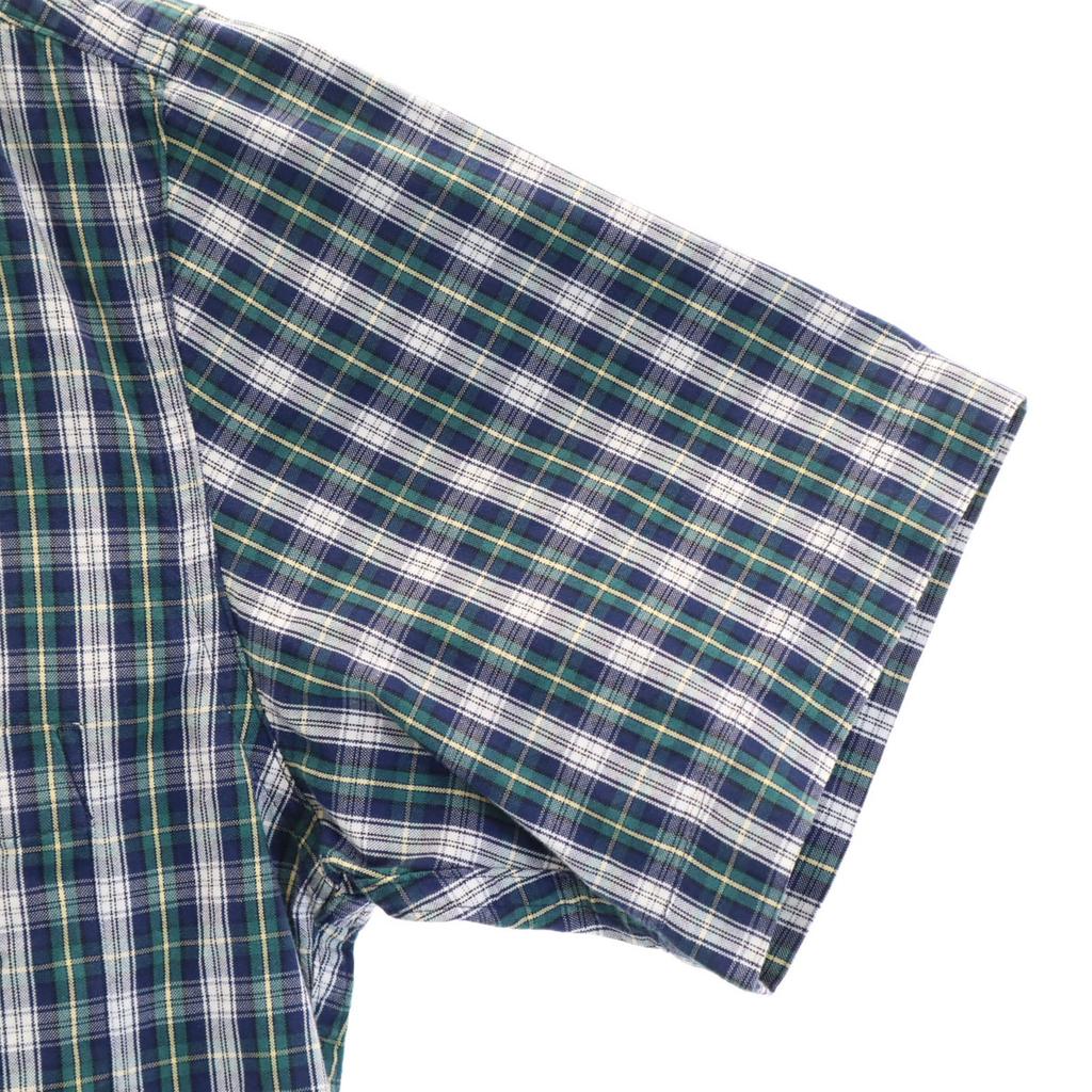 Mr.GENTLEMAN made in Japan Check pattern switching Short sleeve shirt M Men's Used