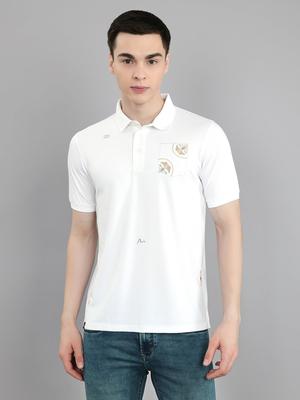 Men Smart Fit White Tshirt
