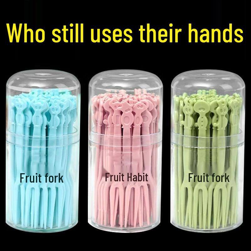 ZISIZ Individually Wrapped Plastic Fruit Forks