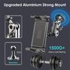 Auto Handyhalter Aluminium Schwerlast Bohrerbasis Tablet Halter Auto Halterung Armaturenbrett 360° Verstellbar 2-stufiger Ständer Für 4,7-13" Ipad
