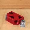 45° Angle Hole Drill Guide or W/ Drill Bit Set, Pocket Hole Jig Woodworking Inclined Hole Fixture Aluminum Positioner Joint Tool