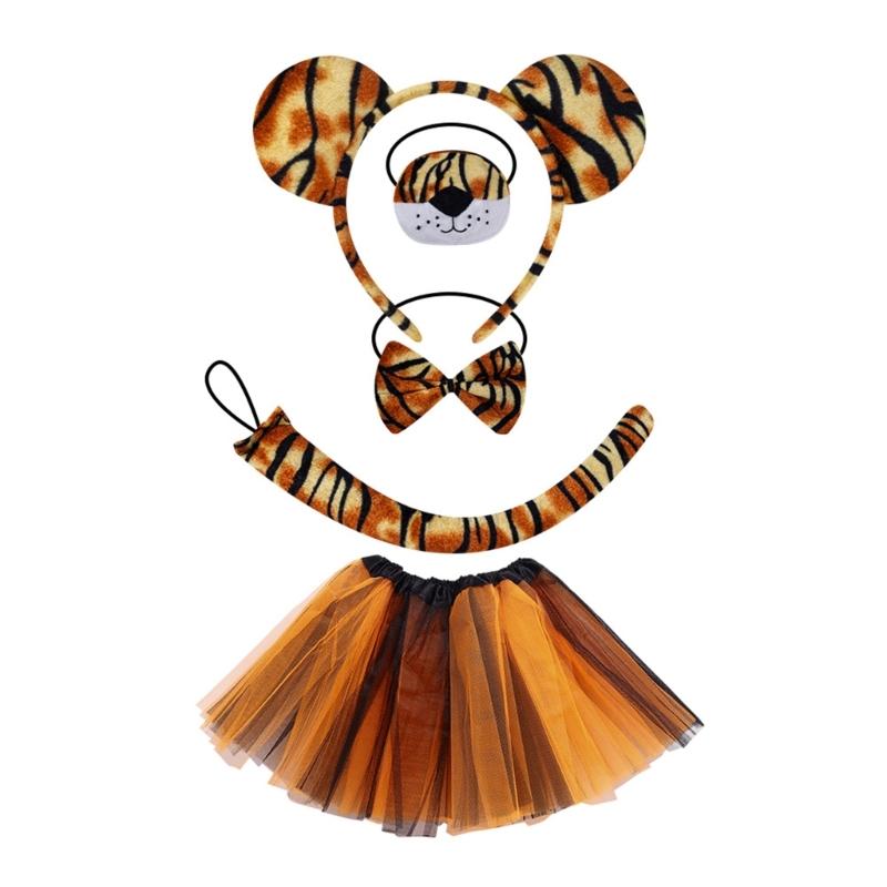 Tygers Costumes Accessories Set Animal Fancy Costume Dress Kit