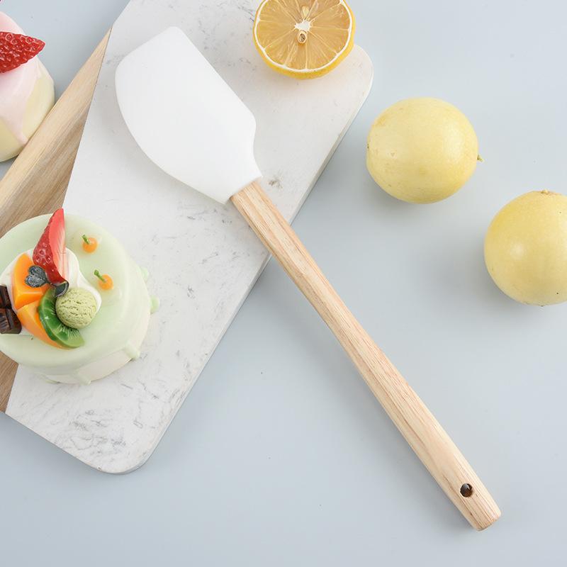 Heat-resistant Kitchen Gadgets Silicone Food Grade Kitchens Accessories Spatula Pastry Cutter White Chocolate Kitchenware Mixer