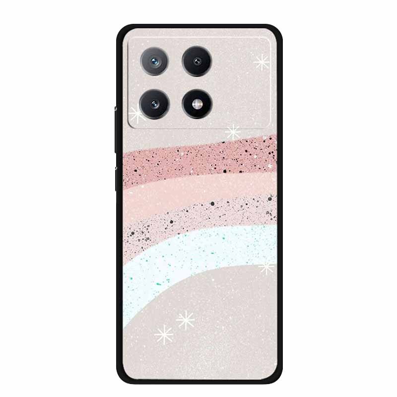 Marble Pattern Phone Case for Poco X6 Pro Clear Edge Cover Funda for Xiaomi Poco X 6 Pro Soft Transparent Coque Color Back Shell