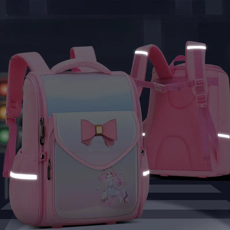 Nouveau sac d'école imprimé imperméable pour enfants, sac à dos pour écoliers du primaire, sac à dos de grande capacité pour filles et garçons