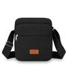 Crossbody Bag Men Canvas Zipper Multi Layer Waterproof Business Commuter Daily Casual Mini Shoulder Messenger Side Bag