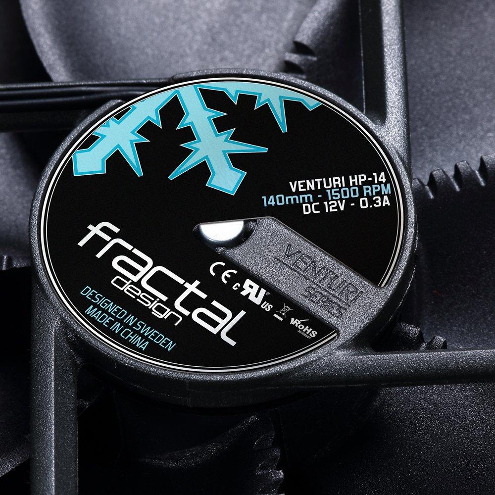 Fractal Design Venturi PWM Black 140mm Case FAN PWM FN953 HP-14 FD-FAN-VENT-HP14-PWM-BK