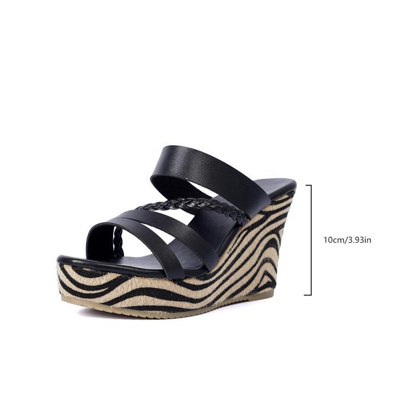 Fashion Outdoor Platform Sandals Wedge Sandals Anti -slip Trend for Women Comfortable Round -cut Shoes for Women Rome Women's Shoes