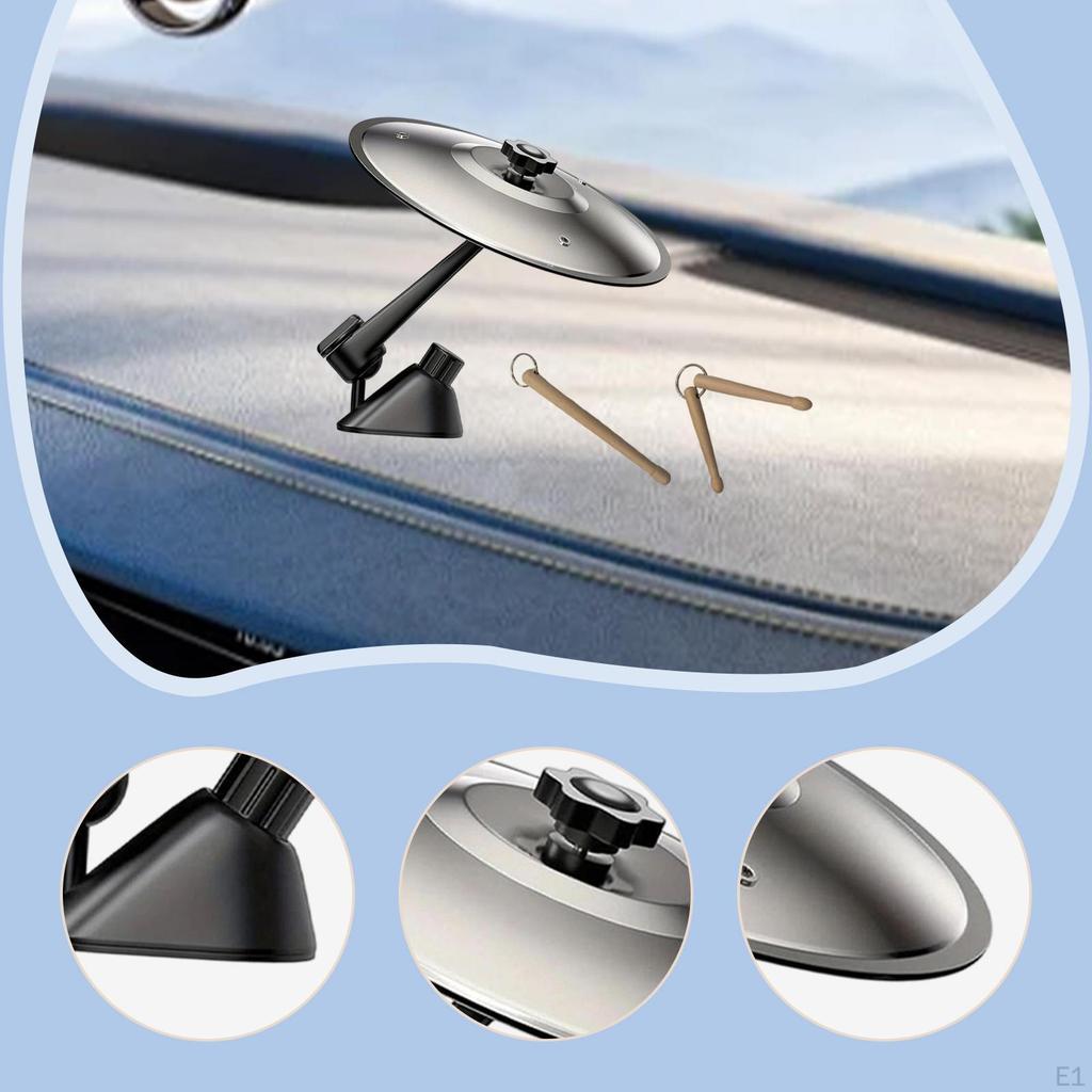 Car Cymbal for Air Vent Crash Fun Fits Most Vehicles Mini Symbol Drum
