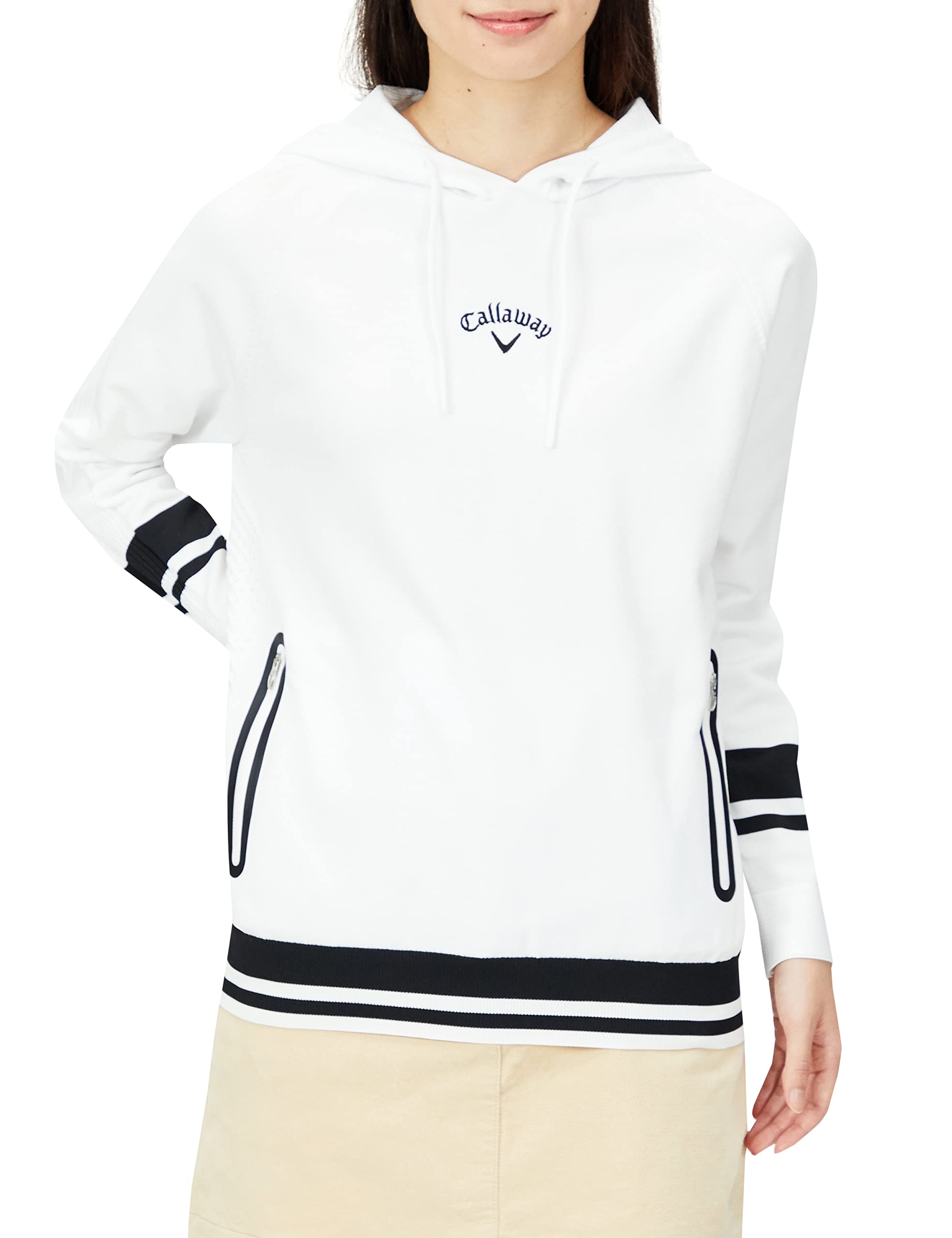 

Callaway Knit Hoodie with Hood Stopper Golf C22218202 S Women s / / 1030_White