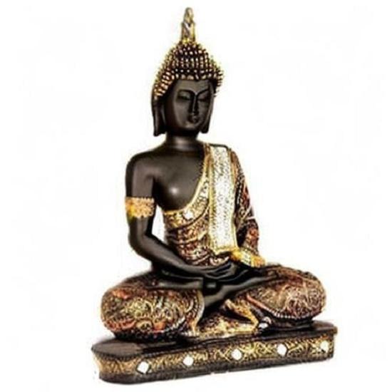 Statuia lui Buddha Șezut și meditație de 25 de centimetri, piesă de prezentare Idol Articole de decor pentru sufragerie și cadouri