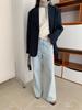Yi En Ou Retro Micro-Flare Jeans for Women, High Waist Slimming Long Pants for Pear Shape, Long Legs Sequel