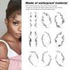 Hair Tattoo Sticker Hair Salon DIY Hairstyling Hair Stickers Fake Hairline Sticker 9pcs/Set